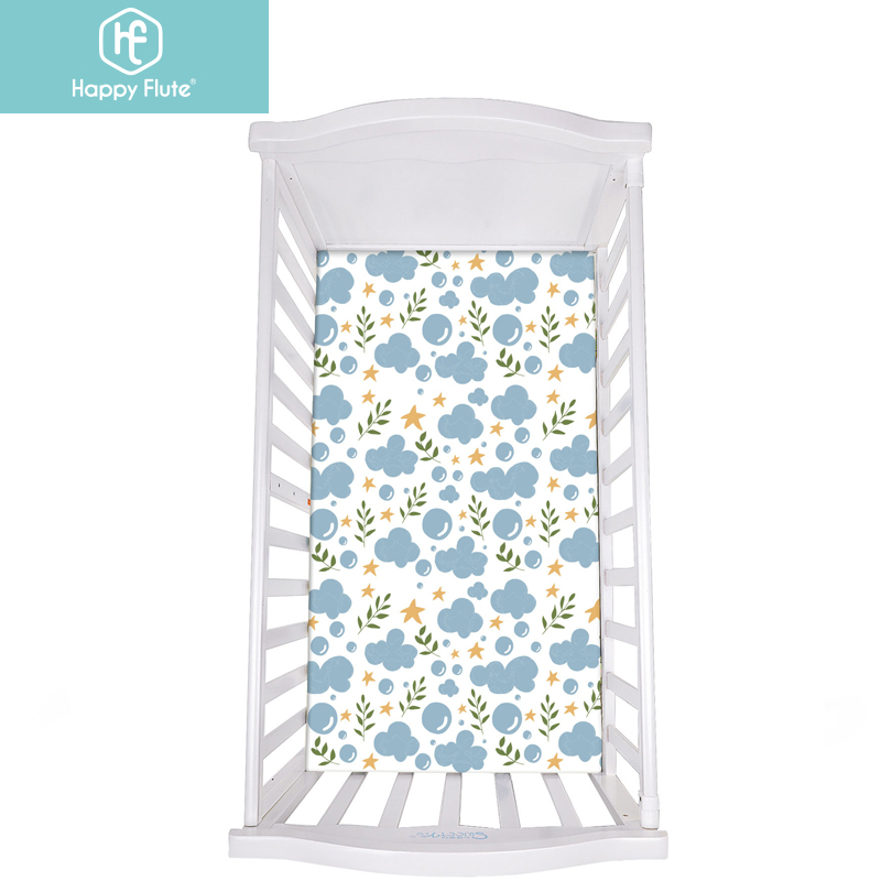 Cotton Baby Crib Mattress Sheet Crib Elastic Fitted Sheet Standard Organic 100% Cotton baby Fitted Crib Sheet