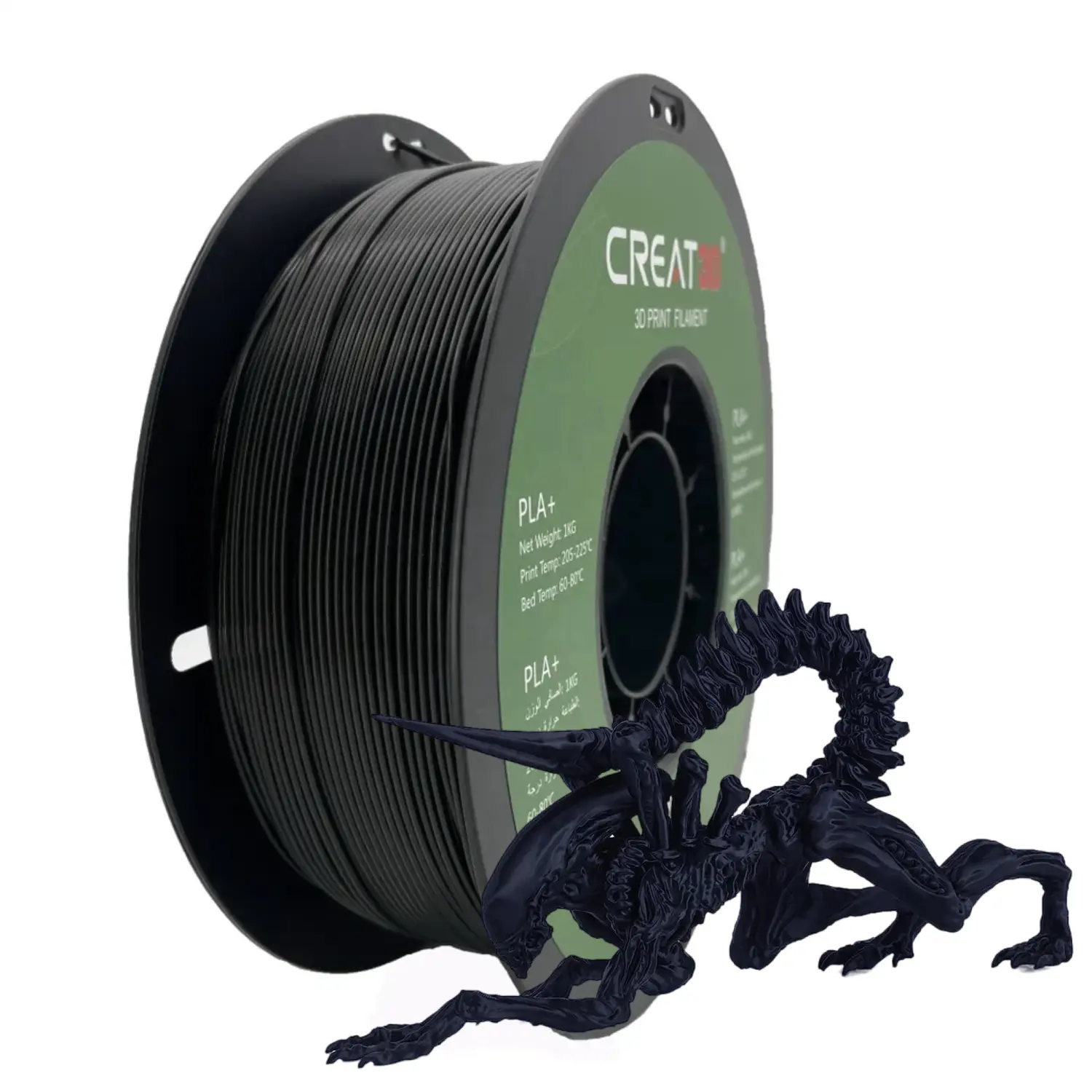 CREAT3D Wholesale 1.75mm / 3mm PLA+ 3D Filament Great Hardness & Toughness 1kg / 3kg / 5kg PLA Plus Pro Impresora 3D Filament