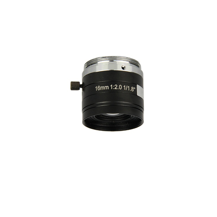 Fixed Focus 16mm F2.0 5MP 1/1.8" C-mount FA Machine vision lens for detection systems
