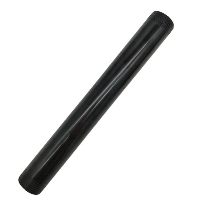 Черная стальная труба 1/2X12 дюймов, ниппель, используемая для diy трубопроводной мебели