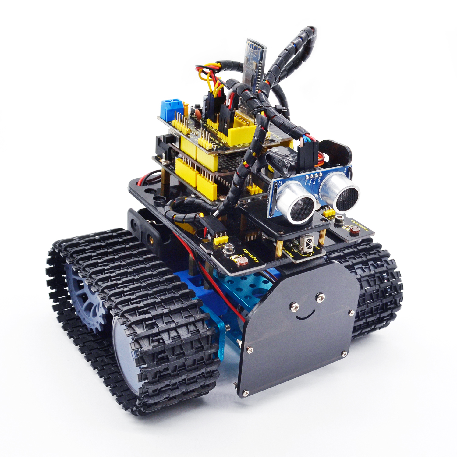 Keyestudio DIY мини-танк V2.0 Smart BT робот автомобильный комплект для Arduino робот автомобильный стержень