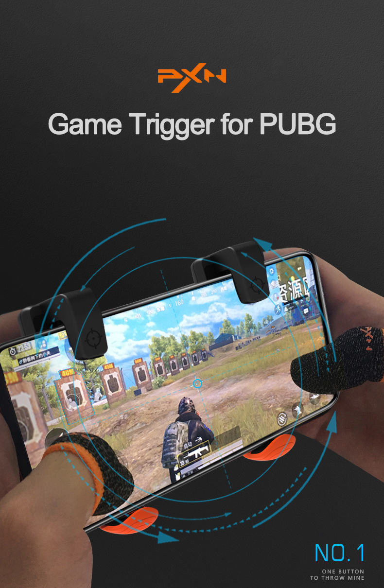 Беспроводной триггер PXN P1 L1 R1 для мобильных игр, мобильный триггер PUBG