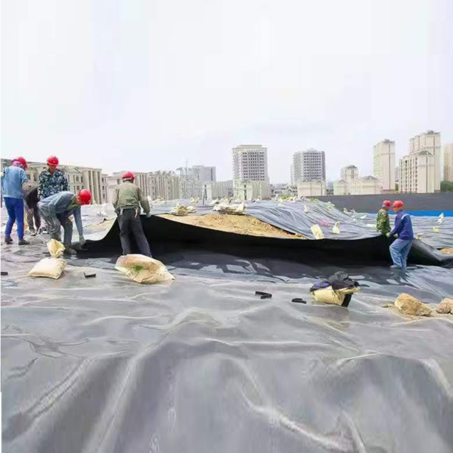 Подкладка для бассейна, аквариума, пруда, черный, белый, синий HDPE геомембрана, продажа с завода
