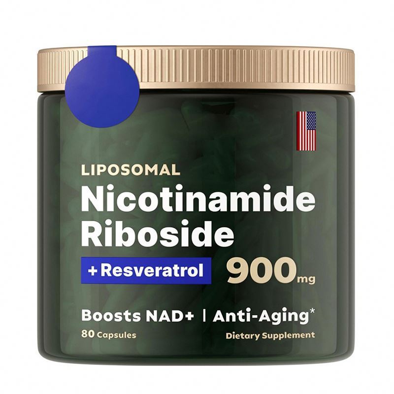 New Product OEM Liposomal Nicotinamide Riboside Resveratrol High Purity NAD Supplement for skin management 80 Capsules