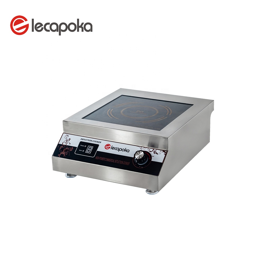 Одноконфорочная плита коммерческих 220v 3.5kw AC Ручка управления Профессиональный индукционная плита индукционная кухонная плита
