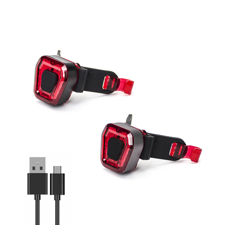 Задний светодиодный фонарь для фитнеса и велоспорта, зарядка через USB, задний фонарь для горного велосипеда
