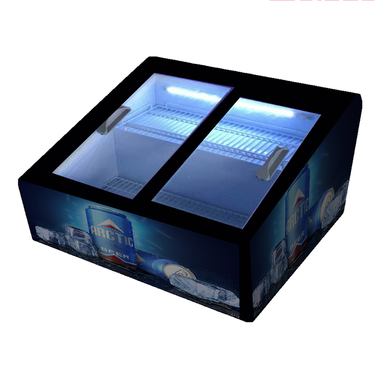 Counter Top OEM 33 Litre Mini Beverage Bottle Display Cooler