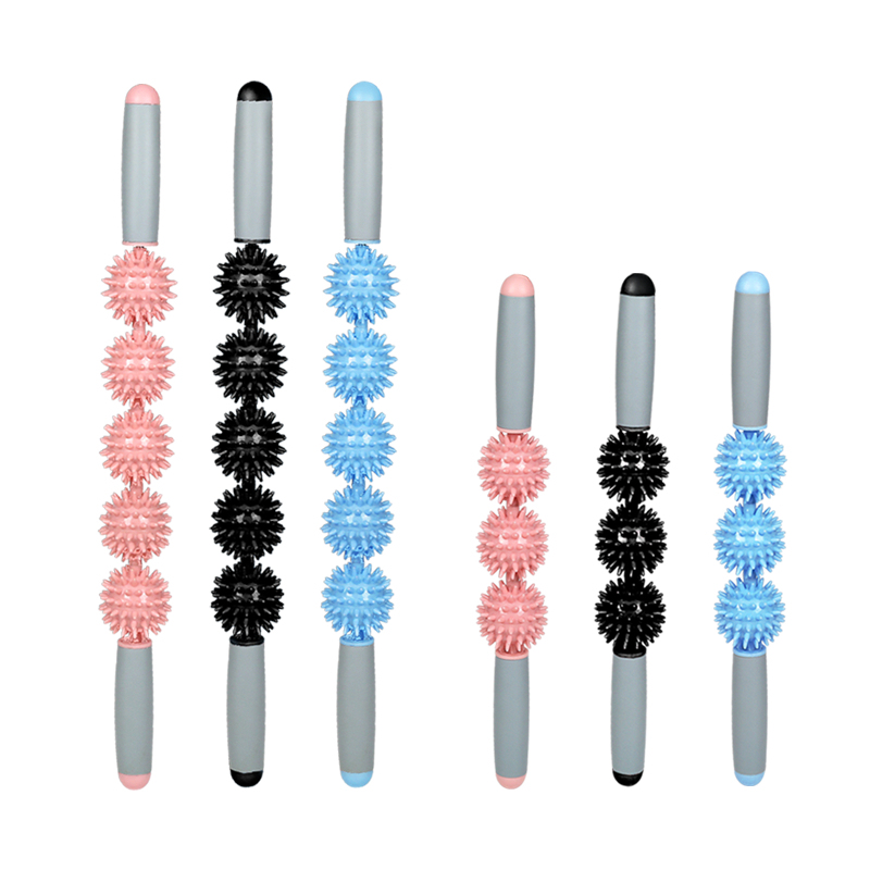 Yoga Fitness Equipment Muscle Release Massage Roller Leg Sculpting Roller Spike Massage Stick