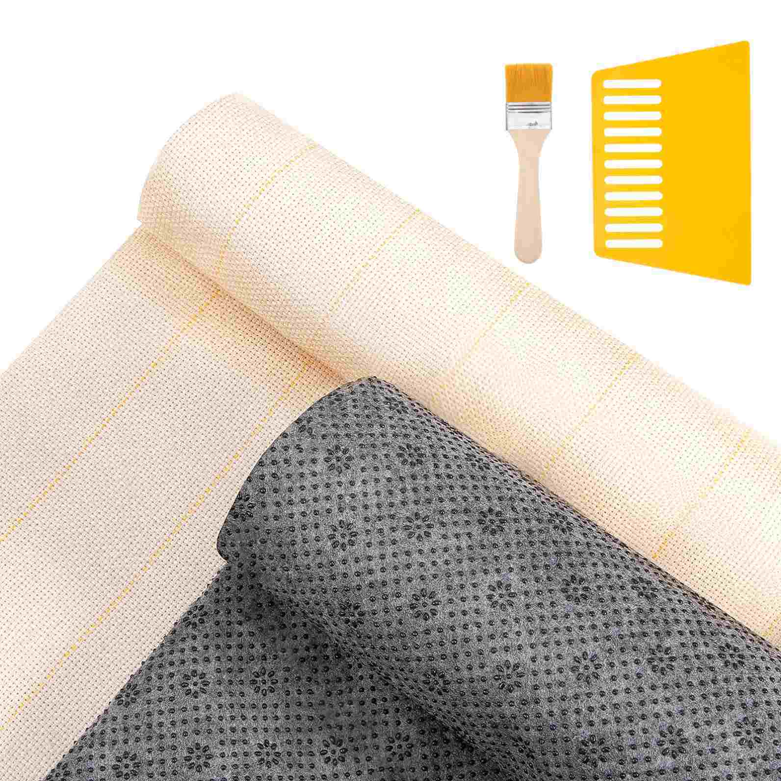 Non Slip Final Backing Cloth with Plum Blossom Pattern Vinyl Primary Tufting Cloth Backing Fabric for Carpets Rug