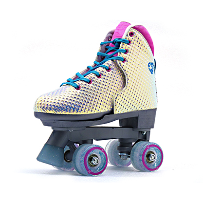 ODM OBM Amazon PU Wheels Quad Roller Skates Hot Selling 54*32mm Free Sample HS-Q013 OEM 9506702000 Foam+velvet Age: 4 Years+ PVC