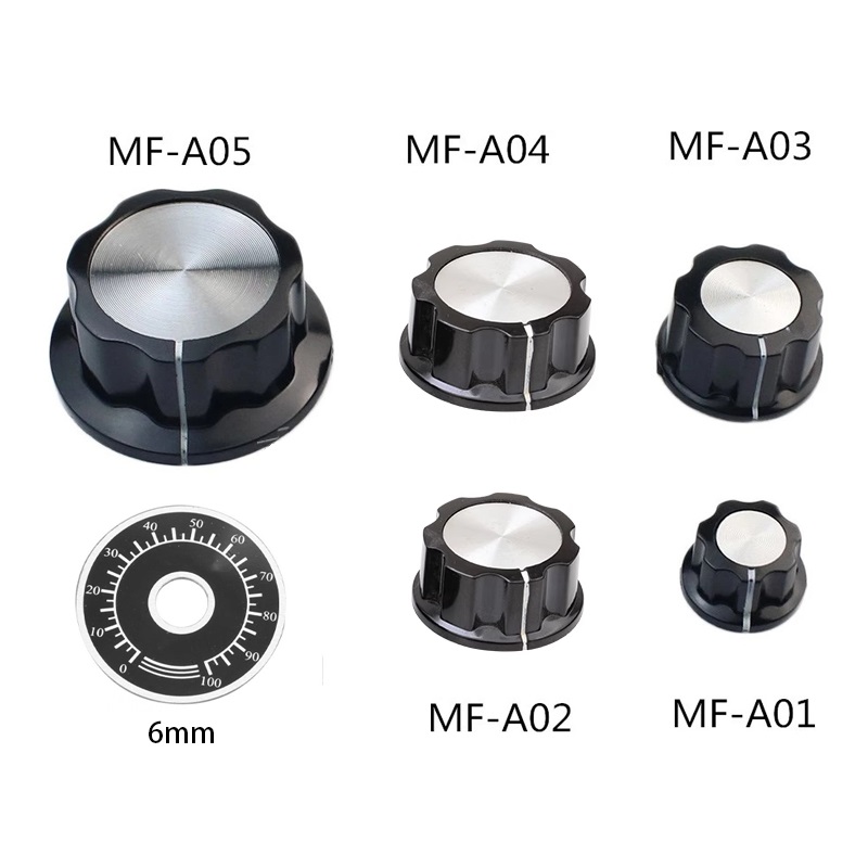 MF-A01 MF-A02 MF-A03 MF-A04 6 мм бакелитовые ручки для гитары с внутренним отверстием, потенциометр вала