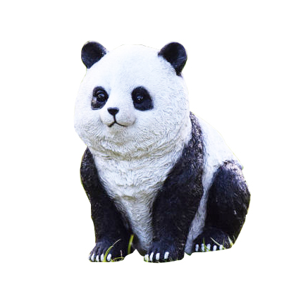 Outdoor simulation panda sculpture decoration garden decoration zoo forest landscape