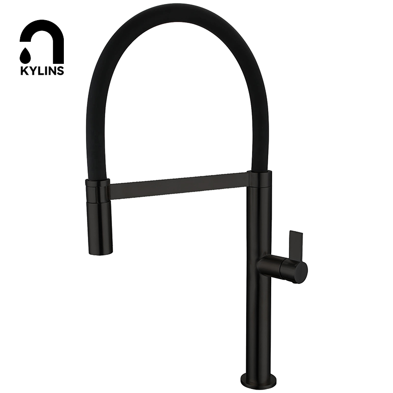 Watermark Brushed 304 Stainless Steel Pull Down Single Handle Cold And Hot Water Mixer Taps Sink Kitchen Faucets