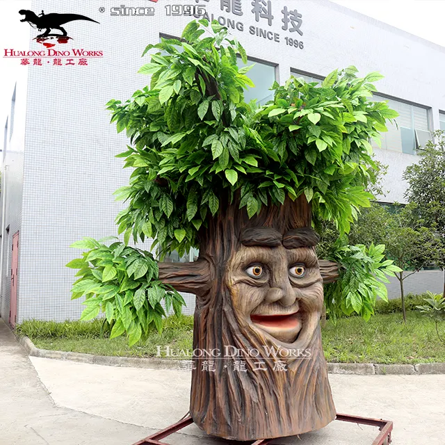 Парка Развлечений на заказ, высокое качество, аттракцион, искусственное мультяшное говорящее дерево для продажи