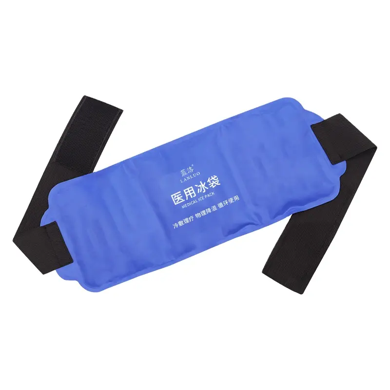 Custom Reusable Ice Bag Heat Therapy Wrap First Aid Hot Cold Gel Wrap with Straps