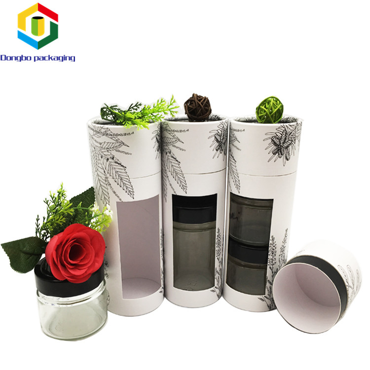 Custom tea gift box packaging paper tube, Уникальная цилиндрическая упаковка, картонная коробка emballage en paper с прозрачным окошком из ПВХ