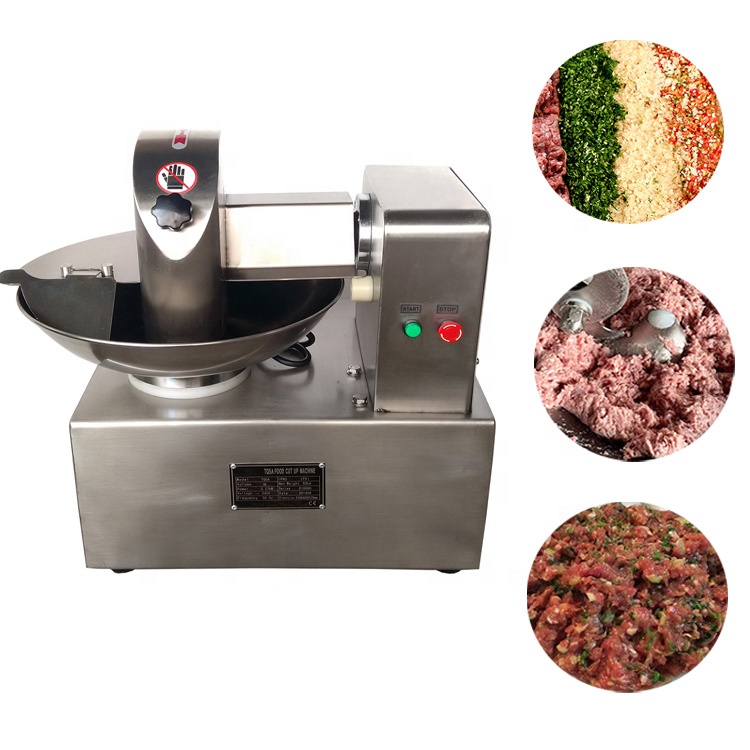Коммерческого использования 5L маленький измельчитель мяса с чашей/мясо чаша измельчитель овощей мяса разделочная машина острые и прочные лезвия