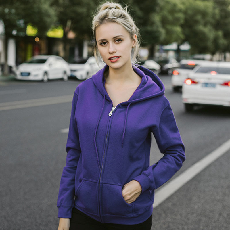 Wholesale Manufacturer High Quality Unisex Custom Full Zip Hoodie Blank