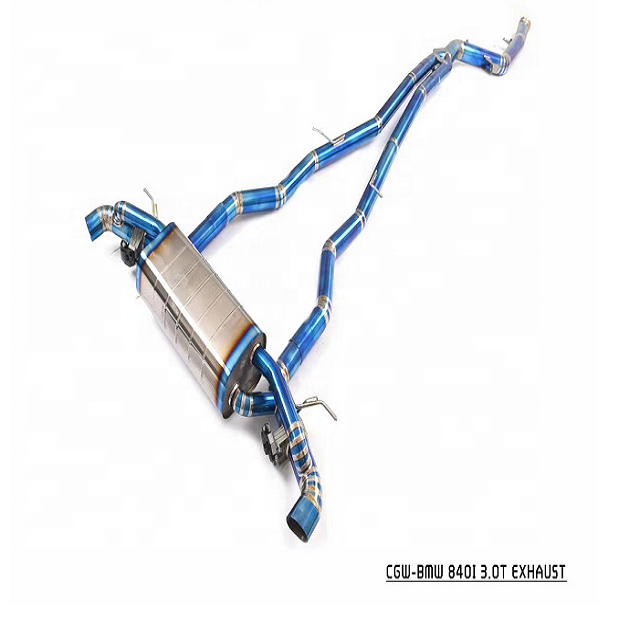 Latest Luxury Car End Split Rear Titanium Exhaust Pipe For BMW 8 Series 840 Auto Parts Muffler