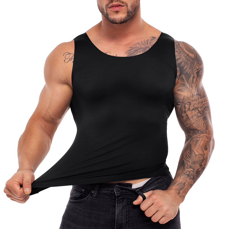 Men Slimming Vests Seamless Body Shaper Sleeveless Compression Plus Size Shapewear For Men