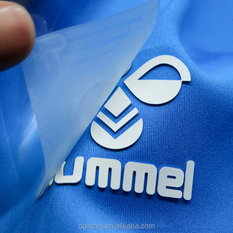 Factory Custom Silk Screen Printing Rubber Brand Logo Sticker 3d Raised Effect Soft Silicone Heat Transfer Labels for Clothing