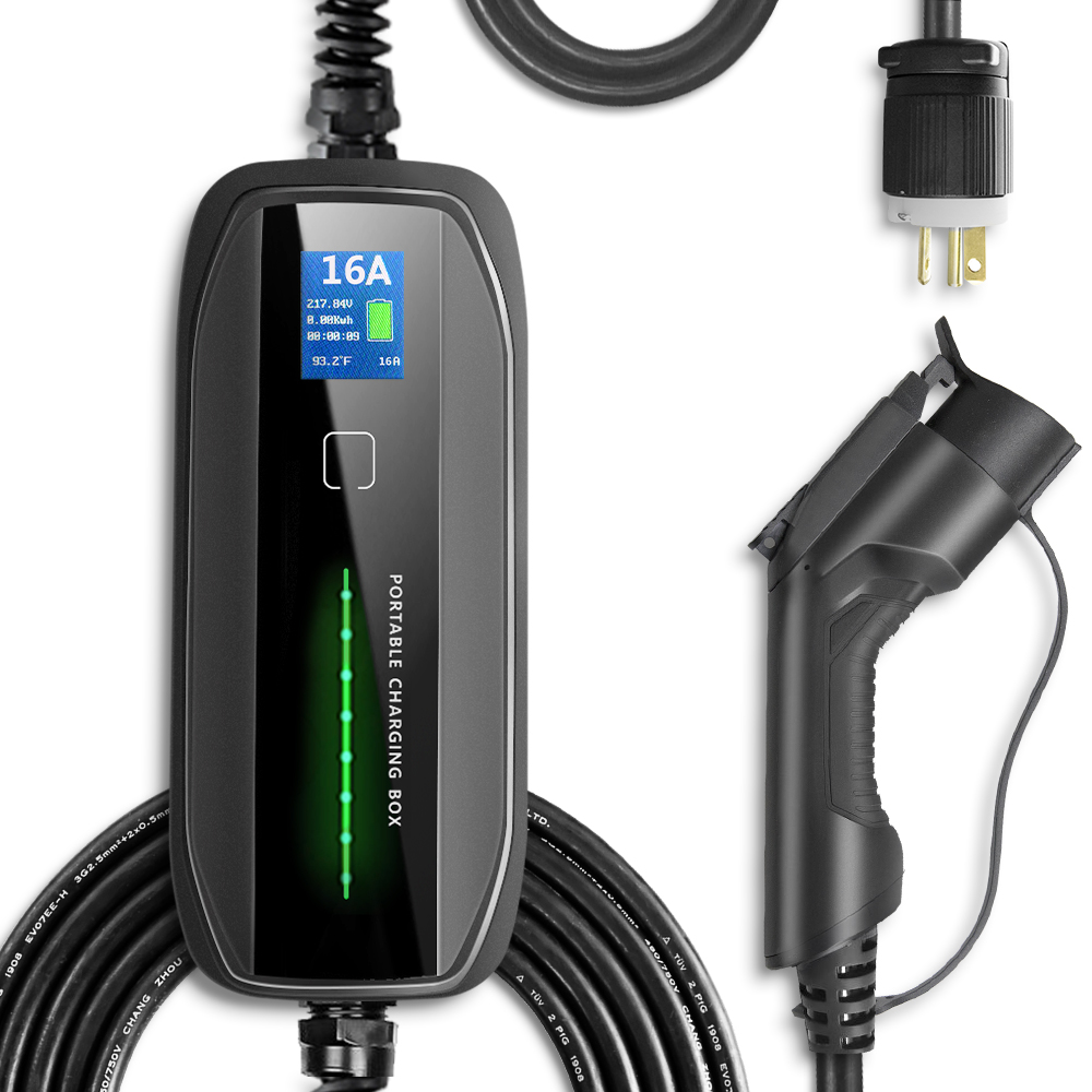 Type1 NEMA 6-20 Portable Electric Car Charging Box 10/16A EV Charger