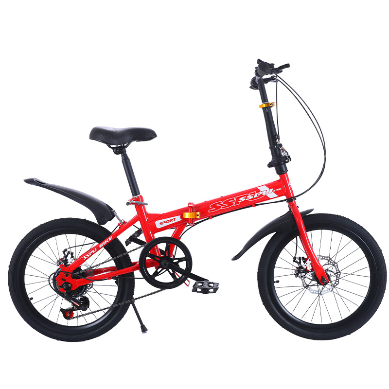 Folding 20 inch variable speed disc brakes for adult male and female students bicycles riding road mountain bikes
