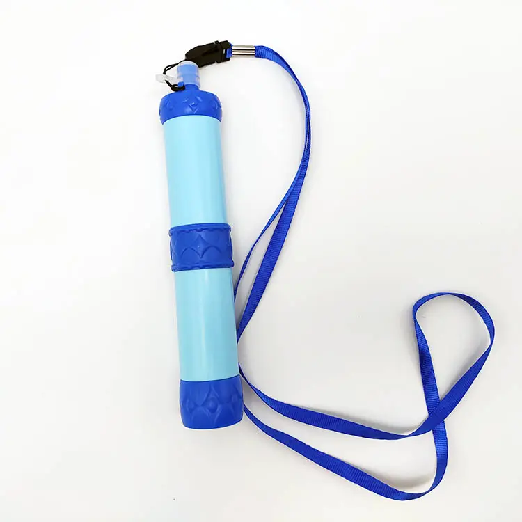 outdoor personal survival water filter straw for emergency hiking first aid kit
