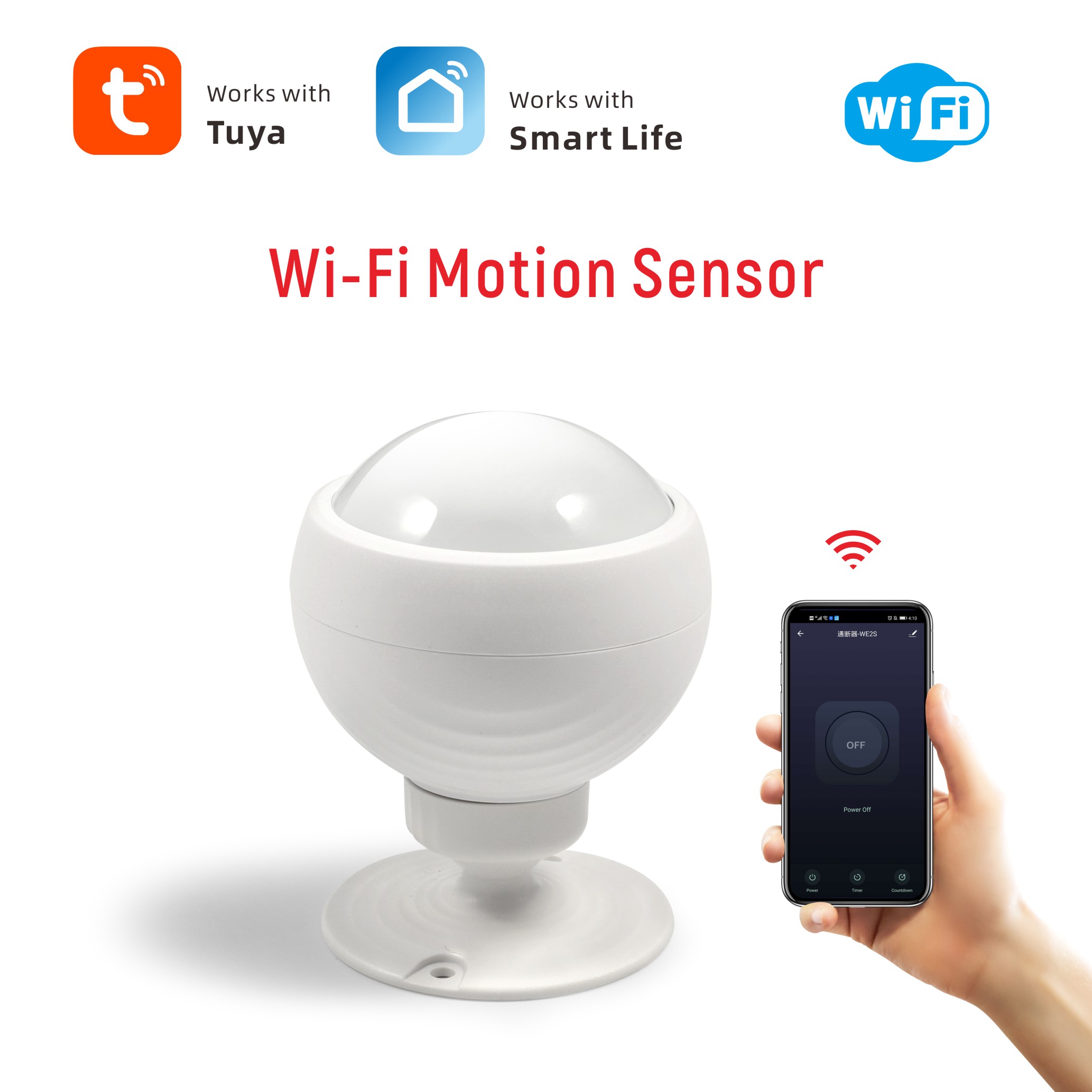 Дешевые Tuya Смарт широкоугольный WiFi/Zigbee беспроводной PIR датчик движения для дома