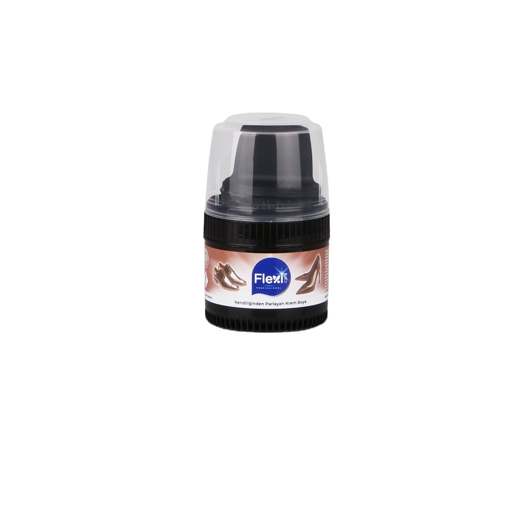 FILEXICARE 50ml Leather Care Products Liquid Shoe Polish with Applicator Sponge Square Gloss F-6522 Cream Color