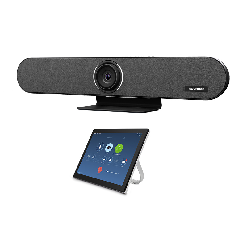 Complete audio video Conferencing kit for big rooms HD video camera, speakerphone,expansion microphone for telepresent solution