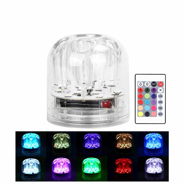 Wholesale Unbreakable Plastic Decorative Plastic Transparent Led Flower Mini Clear Vase For Table Decoration Home Decor