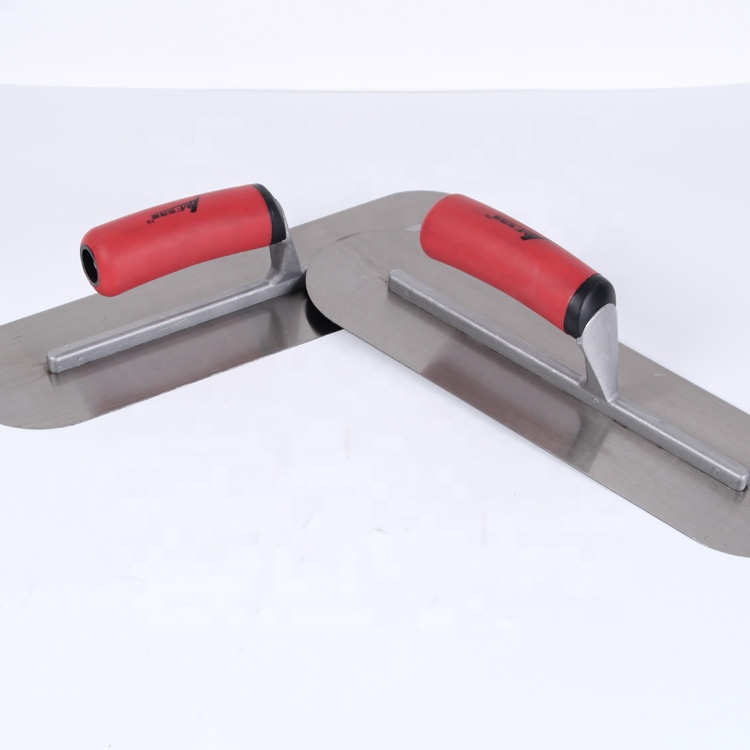 High carbon steel round head trowel