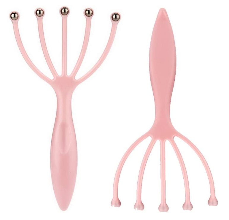 Lightweight SPA Plastic Deep Relaxation Stress Reduction Five Fingers Claw Head Scalp Massager Tool