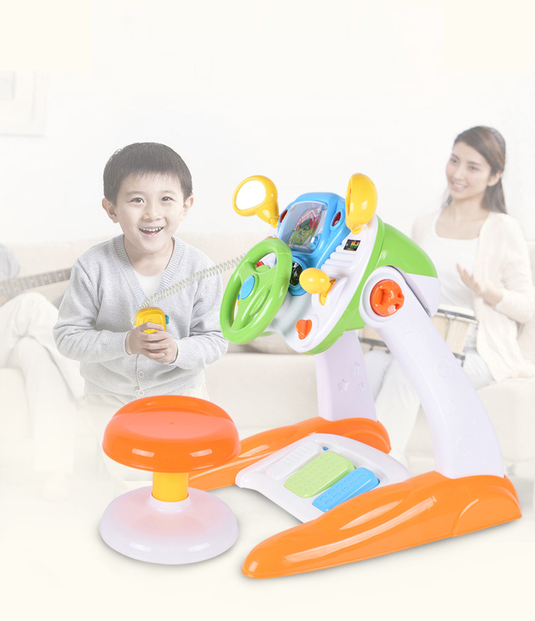 Pretend Play B/o Electric Baby Simulator Driving Car Music Steering Wheel Toy