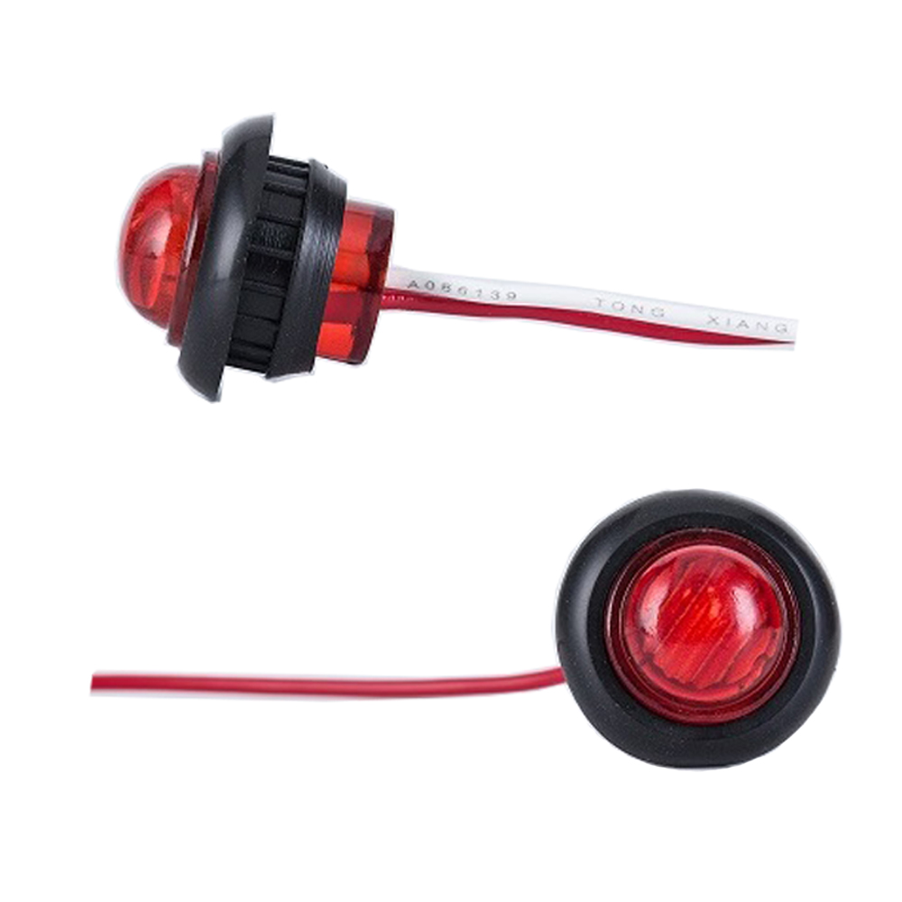 Подгонянные части осветительного прибора 0,75 дюймов 12v 3 красный didoes led таможенное оформление и боковые габаритные огни для грузовика