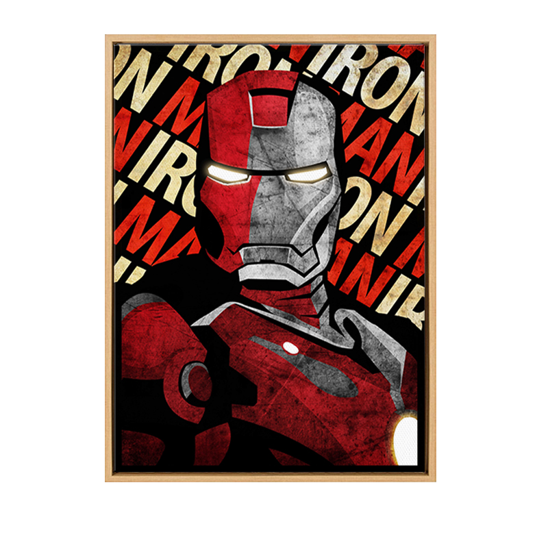 Мстители Marvel плакат художественный Рисунок Железный человек портрет рамка искусство HD жикле холст печать на холсте