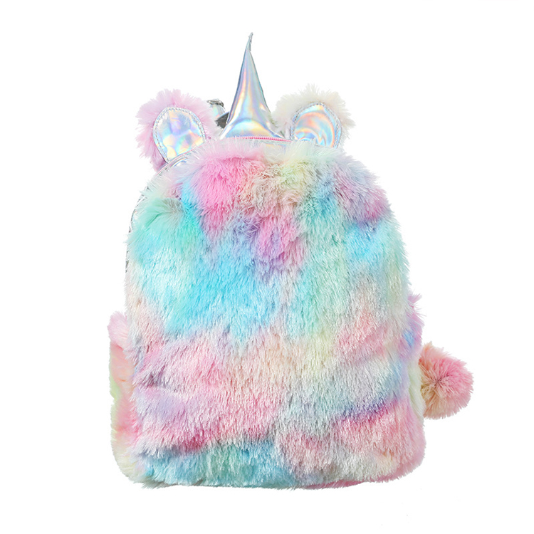 PU Daily School Life Plush Backpack Cute Cartoon student's soft stuffed plush bag Toy School Bag Boy Girl school bags