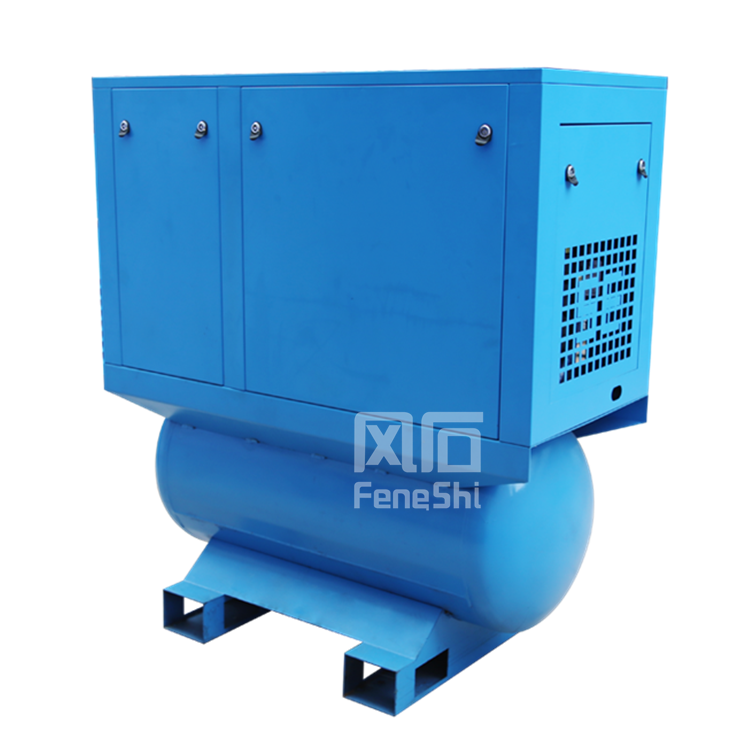 15kw 15 hp кВт 300l 300 литр монтируется на бак 20hp 11kw 15hp интегрированный все в одном 16 бар винтовой воздушный компрессор с осушителем