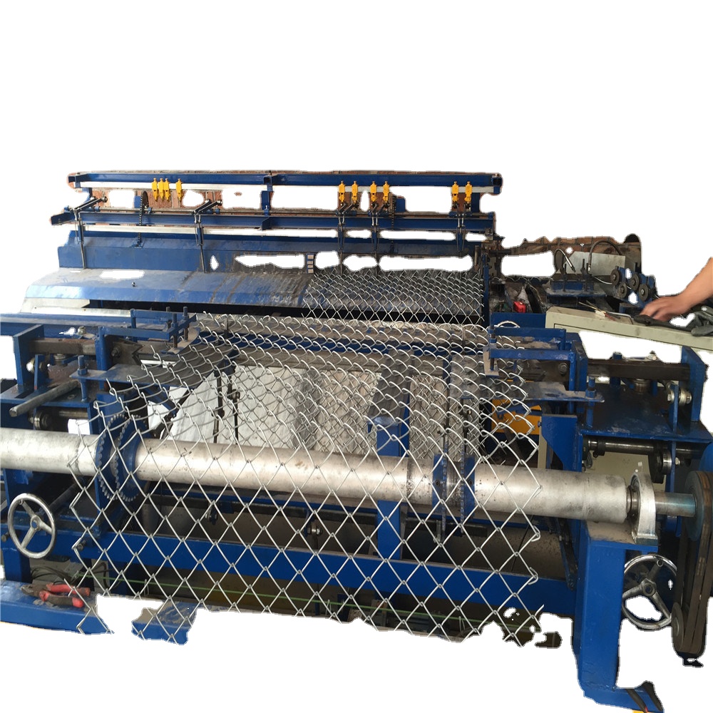 2 worms fully automatic chain link fence making machine with compact roll