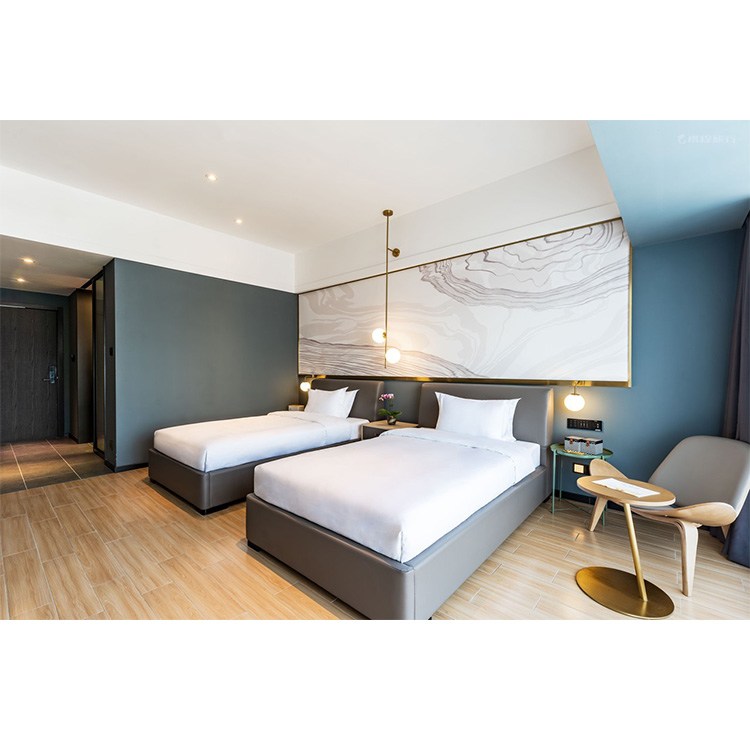 High quality hotel bedroom sets furniture modern guest room set furniture for hotels interior