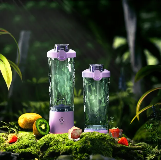 Factory design 600ml big Capacity Portable Sport juicer bottle Rechargeable Fresh Fruit Juicer Blender