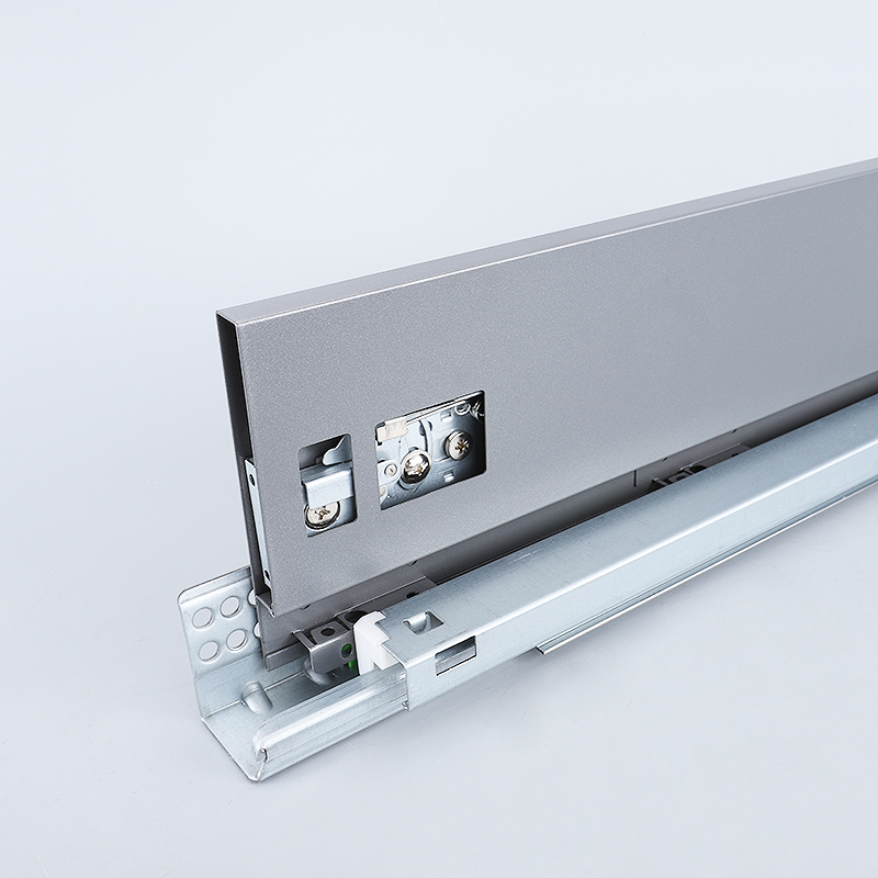 40kg Load Kitchen Cabinet Double Wall Slim Drawer Side Panel Soft Close Telescopic Drawer Channel Slide