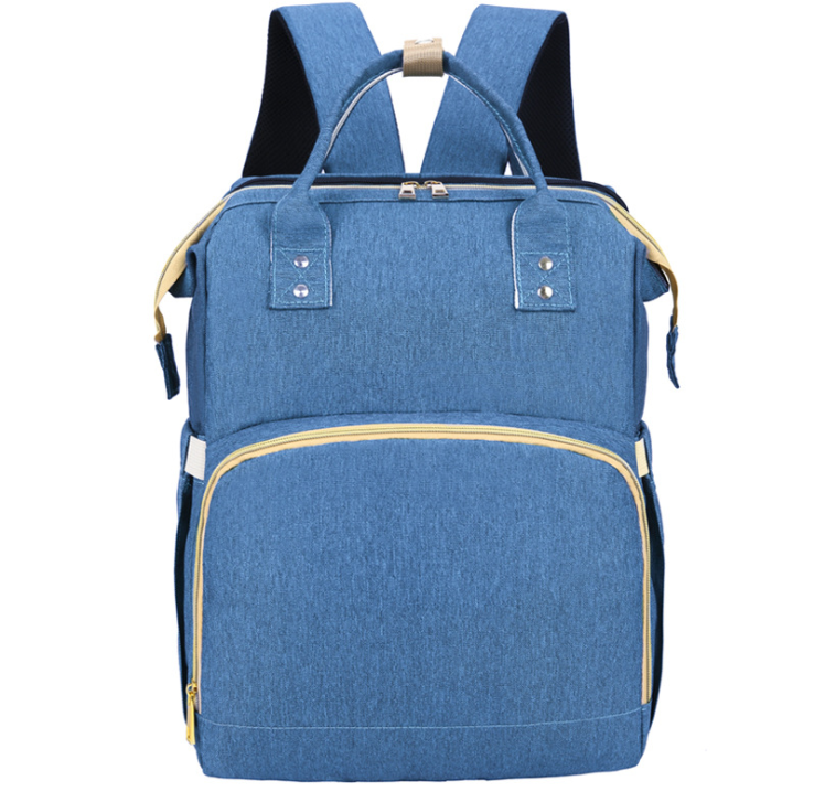 Expandable 2 In 1 baby Changing bed Mummy Backpack Custom design Multifunction Outdoor Crib Bag Waterproof Baby diaper bag