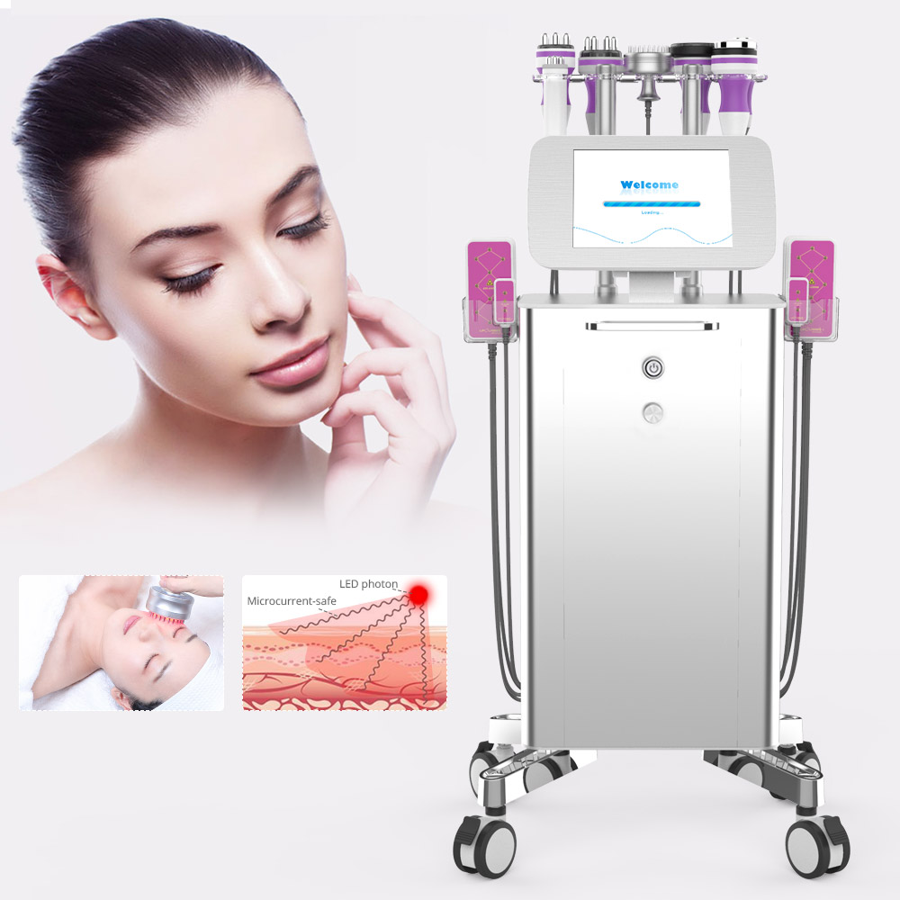 MYCHWAY кавитация 40K Unoisetion RF вакуумный уменьшение жира холодный Горячий Молоток уход за кожей Липо лазер оборудование для похудения