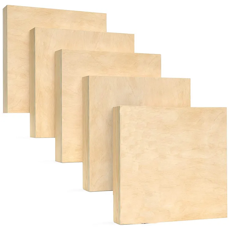8x 8'' Unfinished Wood Cradled Painting Panel Boards for Arts  and Craft  wood sign Wooden Canvas Panels