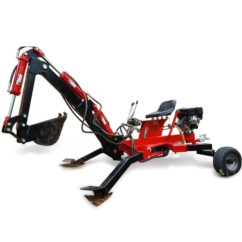 Customizable Mini Excavator Small Digger Wheel Excavator Home Garden Digging Machine Small Backhoe Shovel