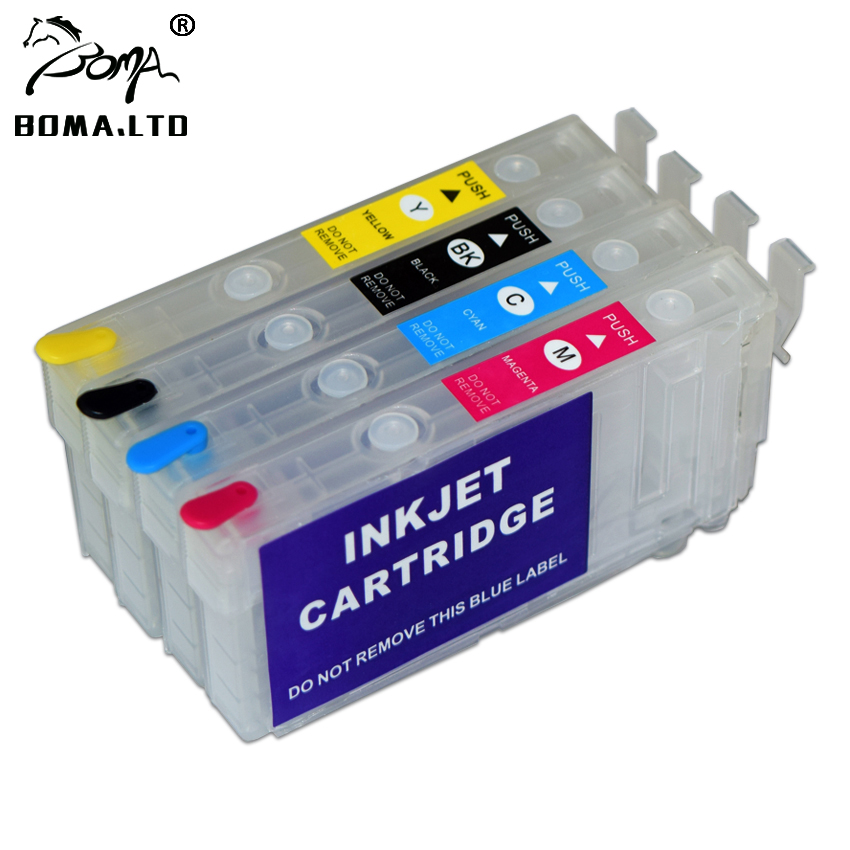 802XL 35XL Refillable Ink Cartridge For Epson WorkForce Pro WF-4720 WF-4725 WF-4730 WF-4740 WF-4734 Printers Without Chip