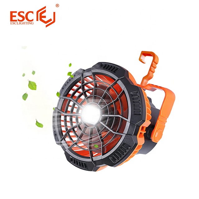 Outdoor with hanging hood outdoor usb rechargeable portable camping light fan
