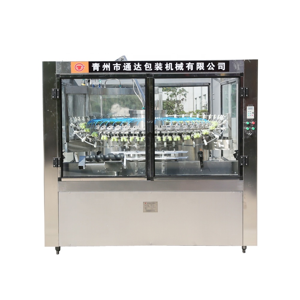 GCP-24 24heads automatic glass bottle washer for fruit juice